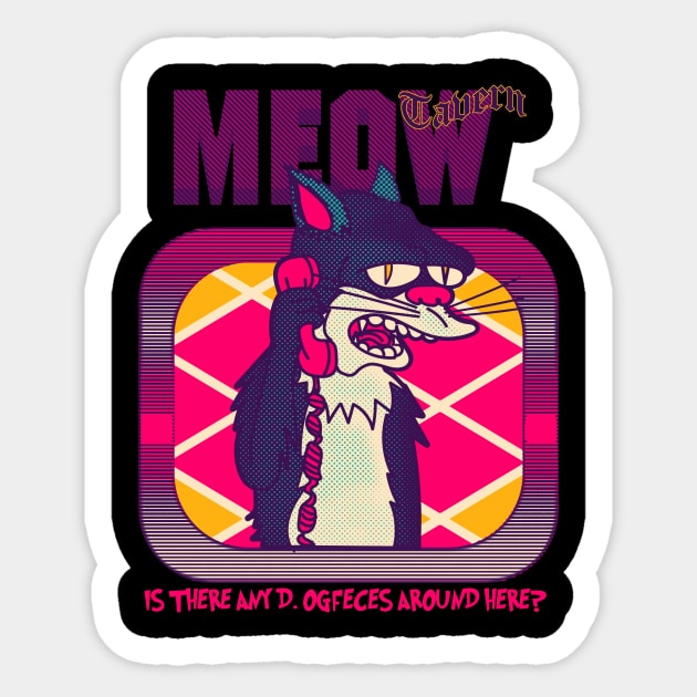 meow tabern Sticker by sambukino